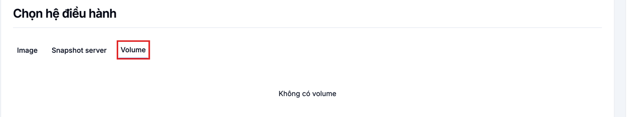 Khởi động từ Volume