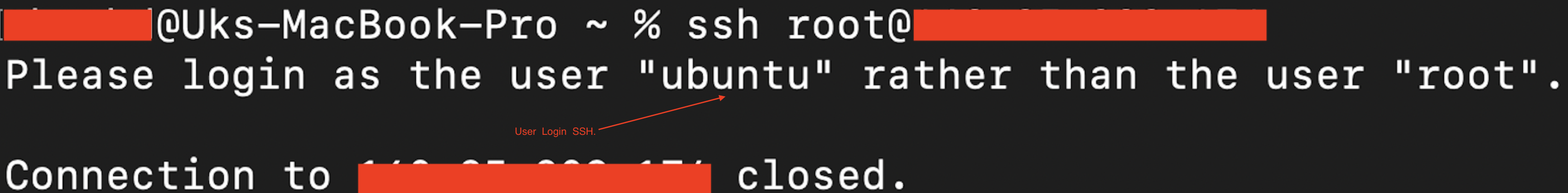 Gợi ý username khi SSH sai user