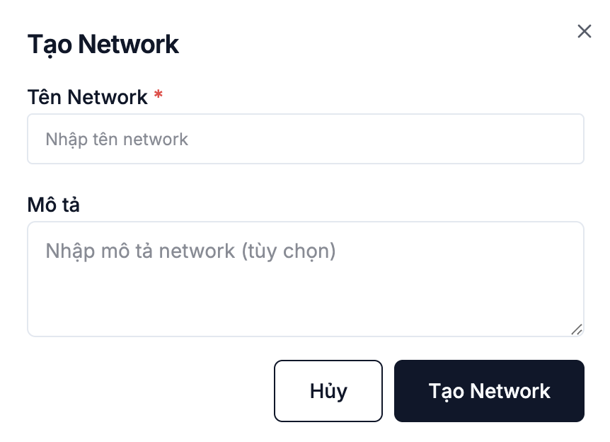 Network name form