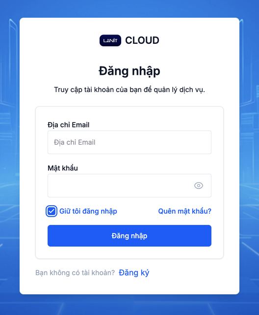 LANIT Cloud Portal sign-in form